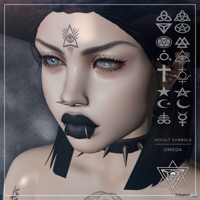 Occult Symbols Face Tattoo March 2018 Group T By Psycho Barbie Teleport Hub Second Life