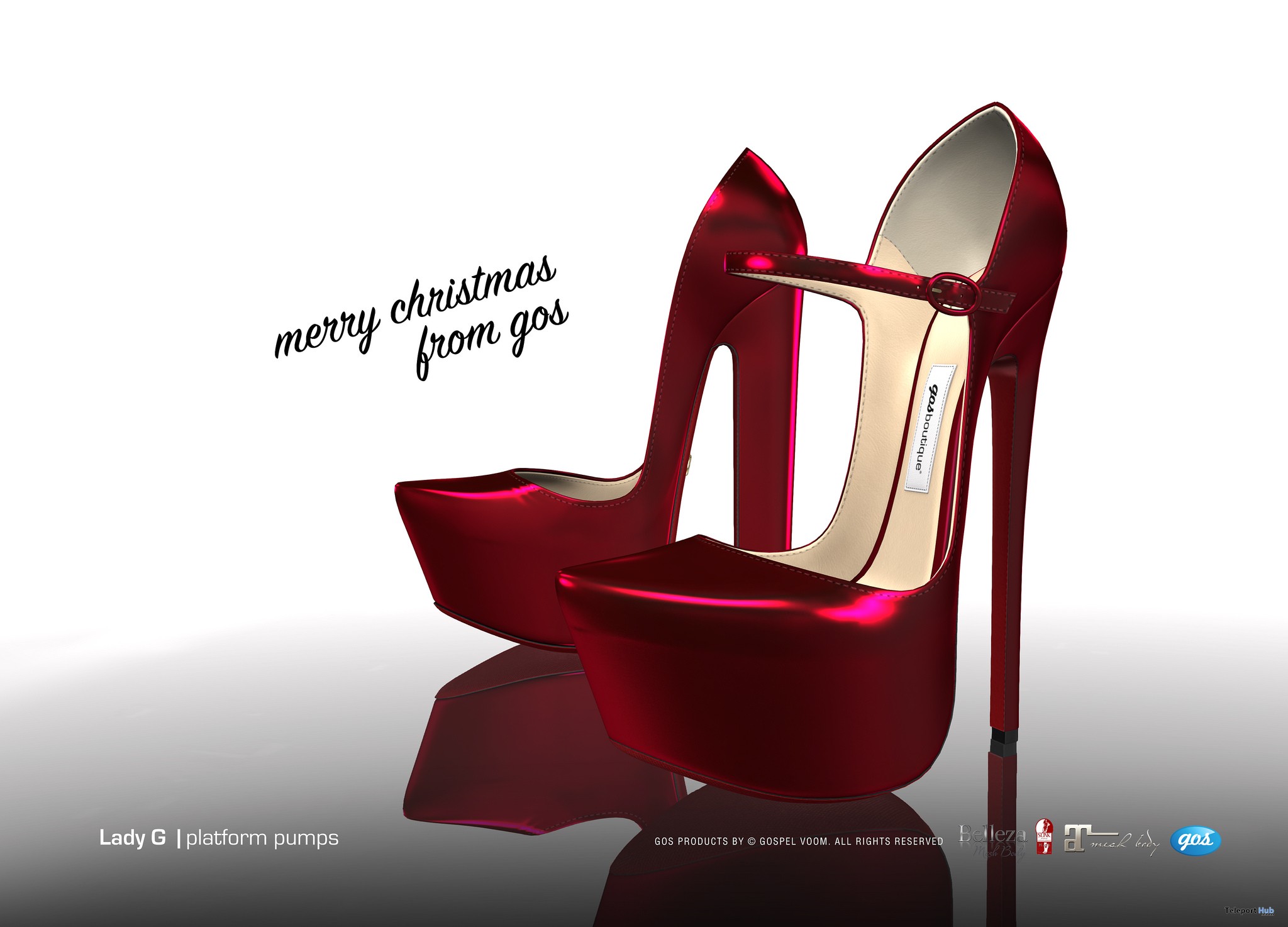 Tryk ned adgang Majestætisk Lady G Platform Pumps Christmas 2018 Group Gift by Gos Boutique | Teleport  Hub - Second Life Freebies