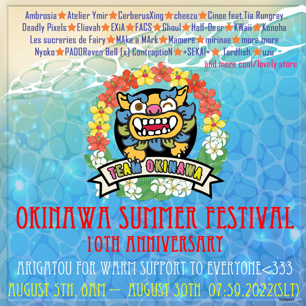 Okinawa Summer Festival 10th Anniversary (2022) - Teleport Hub - teleporthub.com