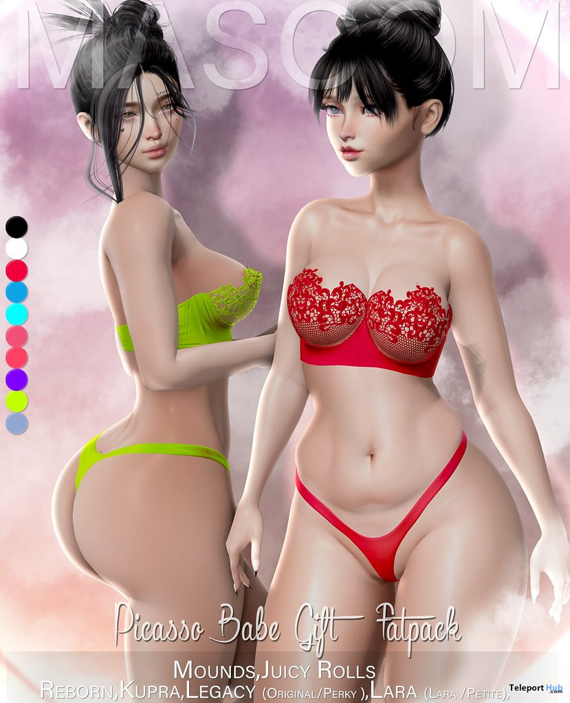 Picasso Babe Bralette & Panties February 2023 Group Gift by Masoom