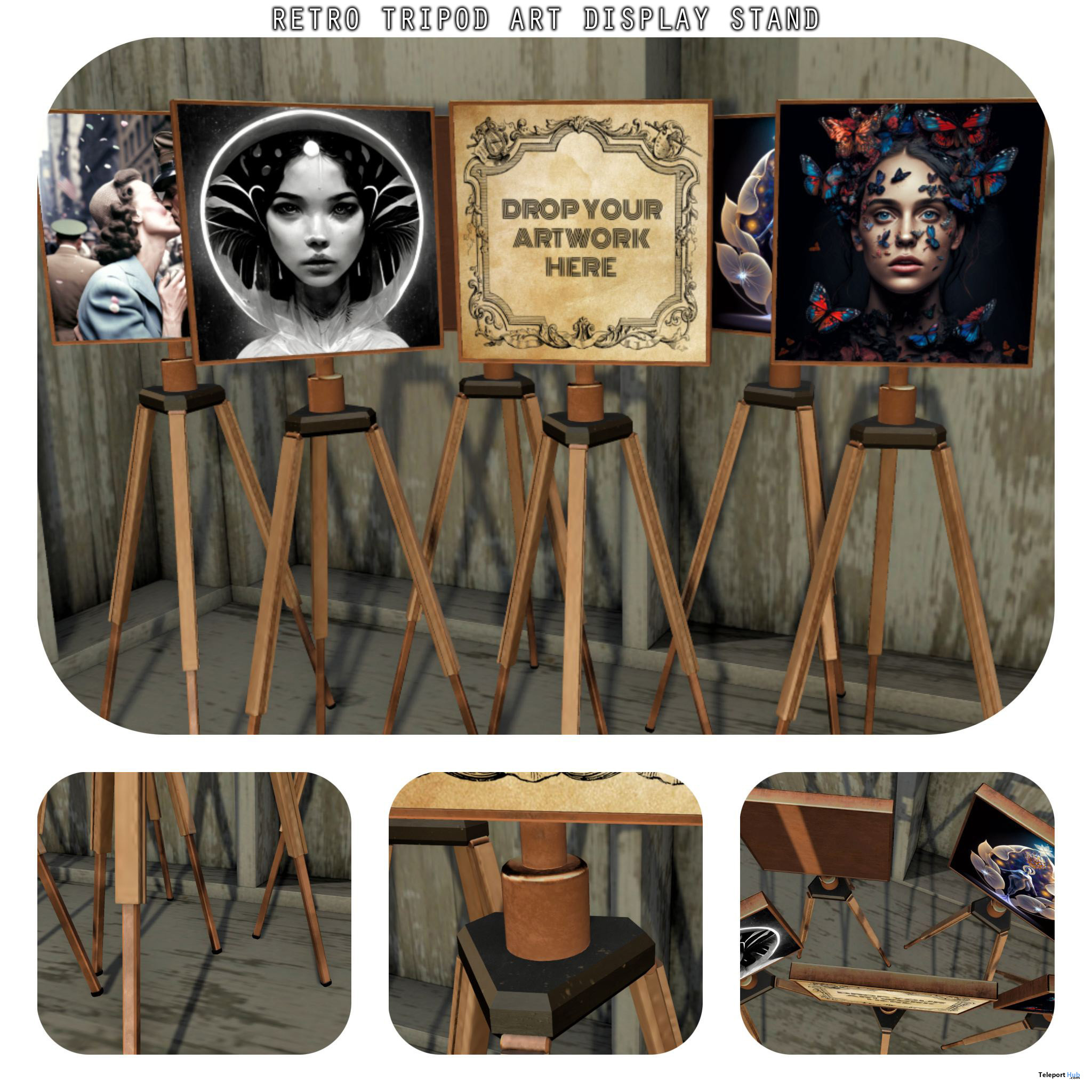 New Release: Retro Tripod Art Display Stand by [satus Inc]