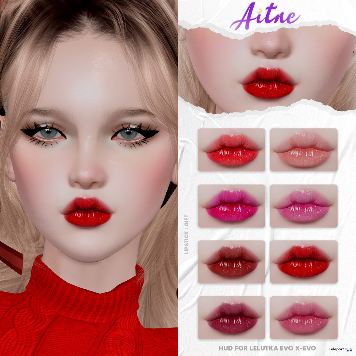 MK Lipstick 01 December 2023 Group Gift by Aitne | Teleport Hub - Second  Life Freebies