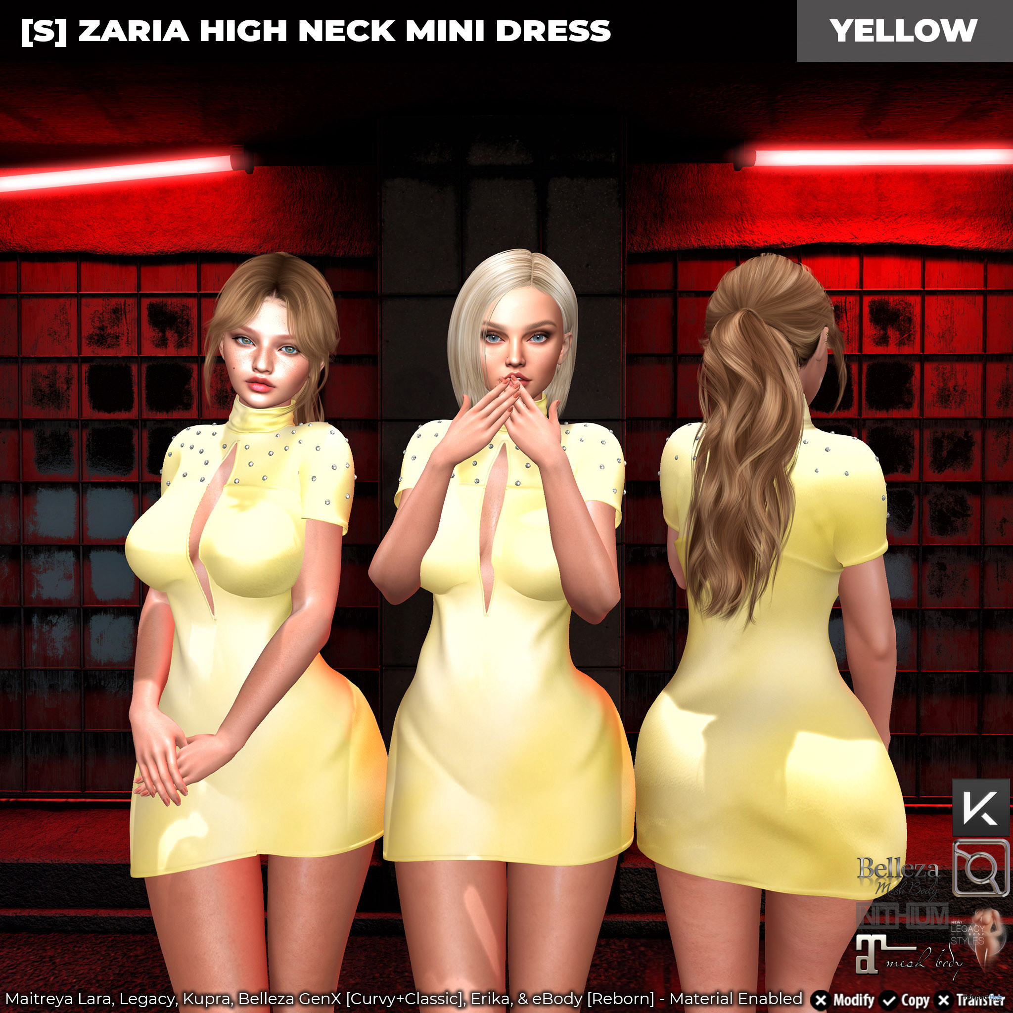 New Release: [S] Zaria High Neck Mini Dress by [satus Inc